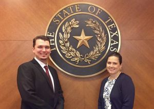 Tommy Roberts & Christina Richardson at the Texas Capitol