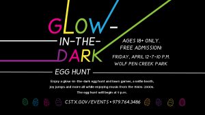 Glow in the Dark Easter Egg Hunt