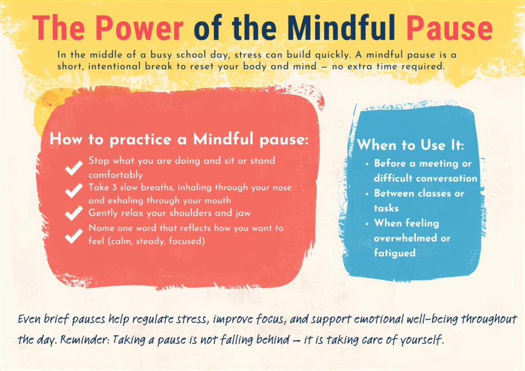 Pause Routines Wellness Weekly – self-care for Bryan ISD teachers and staff