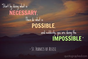 Do What Is Necessary